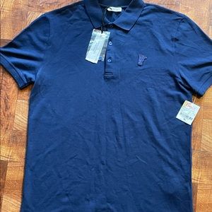 Navy blue Versace polo shirt